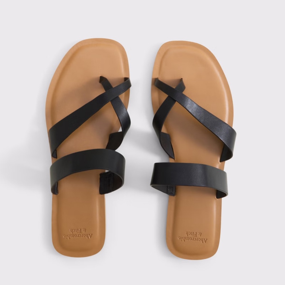 Black Leather Sandals